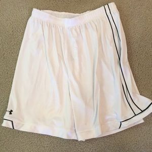 White under armor shorts
